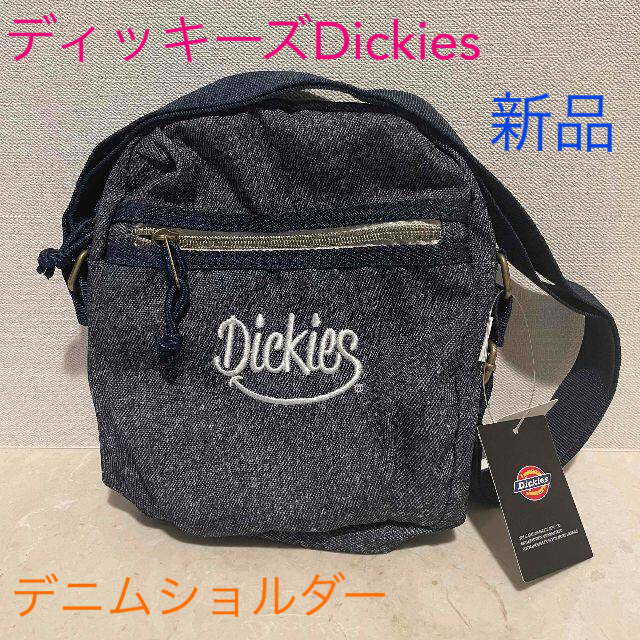 Dickies(ディッキーズ)の■ディッキーズDickiesデニムショルダーバッグ■ロゴ刺繍★ネイビー★ レディースのバッグ(ショルダーバッグ)の商品写真