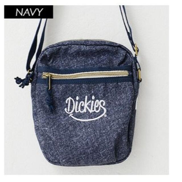 Dickies(ディッキーズ)の■ディッキーズDickiesデニムショルダーバッグ■ロゴ刺繍★ネイビー★ レディースのバッグ(ショルダーバッグ)の商品写真