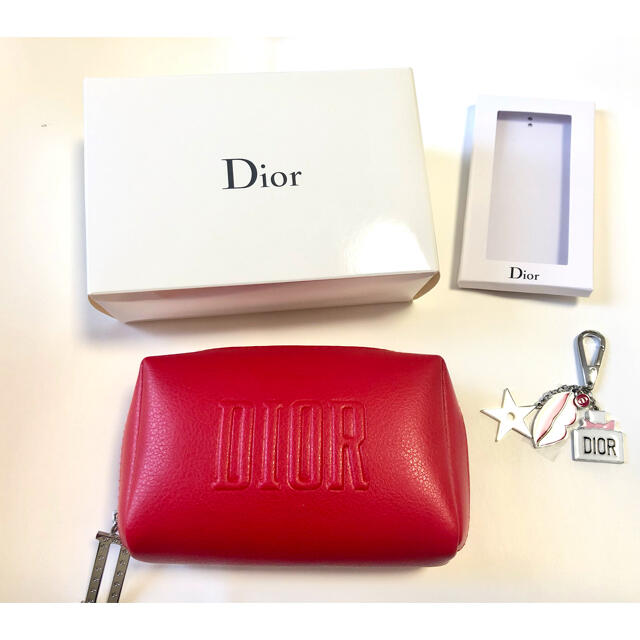 日本 Dior ノベルティ ポーチとチャーム