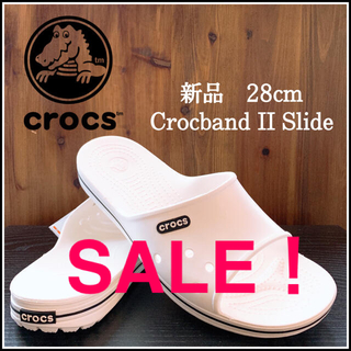 クロックス(crocs)のクロックス crocs  シャワーサンダル　クロックバンド 2.0 スライド　白(サンダル)