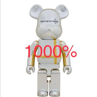 メディコムトイ(MEDICOM TOY)のBE@RBRICK MEDICOM TOY PLUS SILVER CHROME(フィギュア)