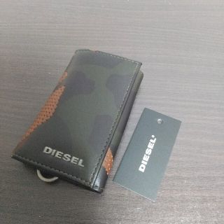 ディーゼル(DIESEL)の新品 DIESEL 本革 レザー キーケース キーリング カモフラ B級品 ②(キーケース)