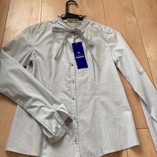 バーバリーブルーレーベル(BURBERRY BLUE LABEL)のバーバリーブルーレーベル スタンドカラーブラウス 36(シャツ/ブラウス(長袖/七分))