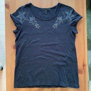 マークジェイコブス(MARC JACOBS)のMARC JACOBS 星柄 スタッズ付き カットソー ブラック 黒(Tシャツ(半袖/袖なし))