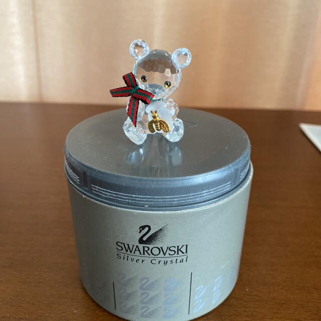 インテリア/住まい/日用品新品☆SWAROVSKI くま クリスタルベア