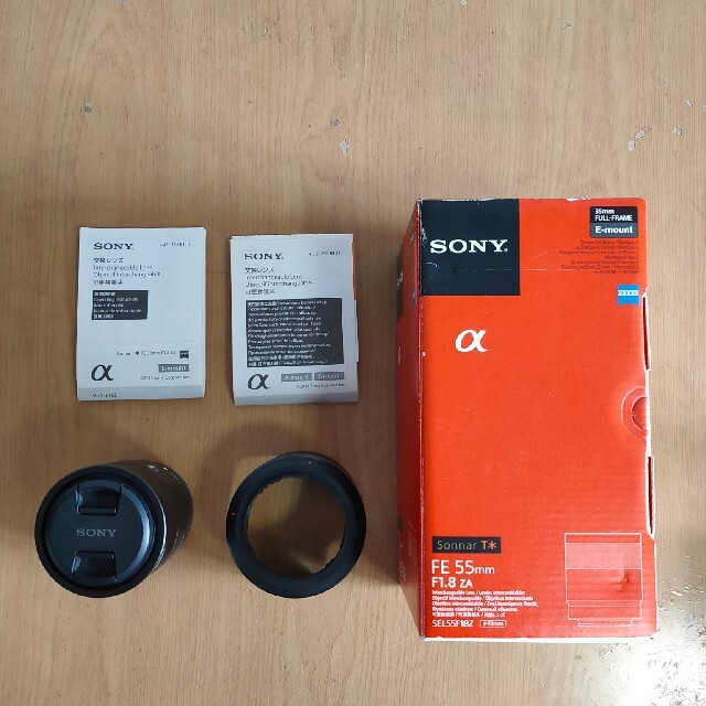 SONY(ソニー)のSONY Sonnar T* FE 55mm F1.8　美品 スマホ/家電/カメラのカメラ(レンズ(単焦点))の商品写真