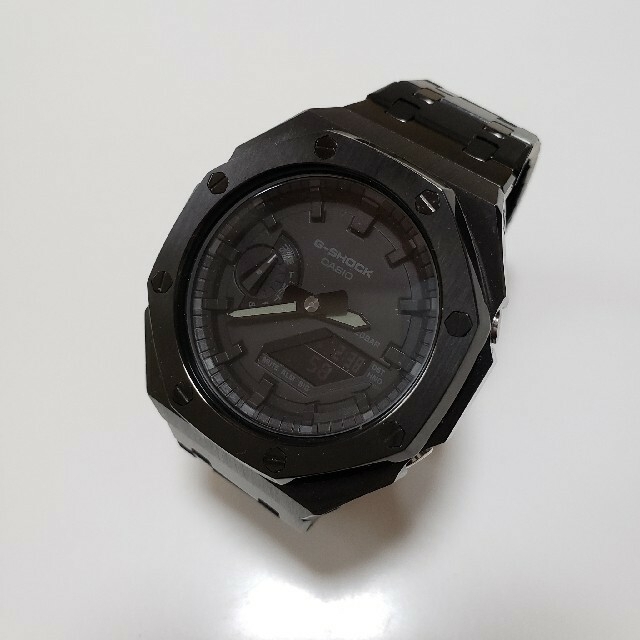 G-SHOCK　カスタマイズベルト　GA-2100 2110用　ブラック メンズの時計(金属ベルト)の商品写真