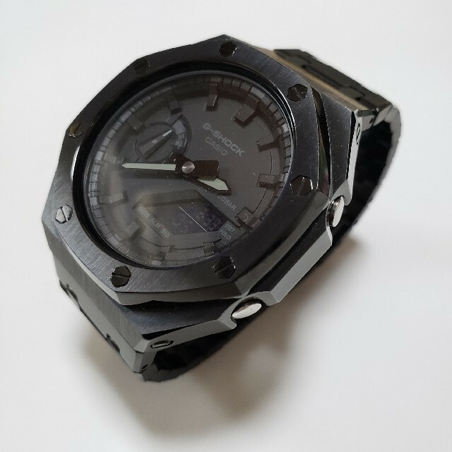 G-SHOCK　カスタマイズベルト　GA-2100 2110用　ブラック メンズの時計(金属ベルト)の商品写真