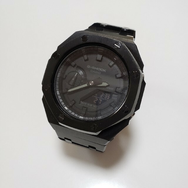 G-SHOCK　カスタマイズベルト　GA-2100 2110用　ブラック メンズの時計(金属ベルト)の商品写真