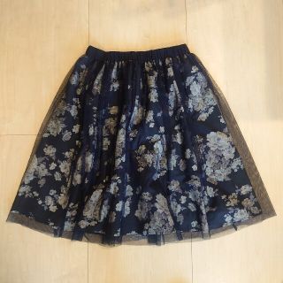 ジルバイジルスチュアート(JILL by JILLSTUART)のフラワーチュールスカート＊JILL by JILLSTUART(ひざ丈スカート)