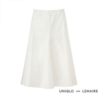 ルメール(LEMAIRE)のUniqlo X Lemaire シアサッカーフレアスカート(ひざ丈スカート)