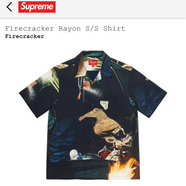 Supreme Firecracker Rayon S/S Shirt 新品新品未使用半タグ付きサイズ