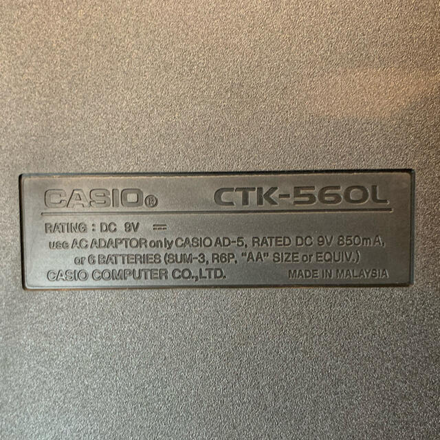 CASIO 電子キーボード カシオ　CTK-560L 楽器の鍵盤楽器(キーボード/シンセサイザー)の商品写真