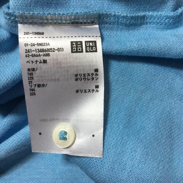 UNIQLO(ユニクロ)の✨新品・未使用✨きれいなブルーのポロシャツ レディースのトップス(ポロシャツ)の商品写真