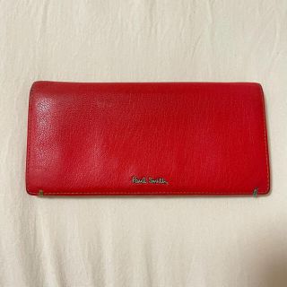 ポールスミス(Paul Smith)の※最終値下げ！！！　ポールスミス　長財布　レッド　ゴートスキン　羊革(長財布)