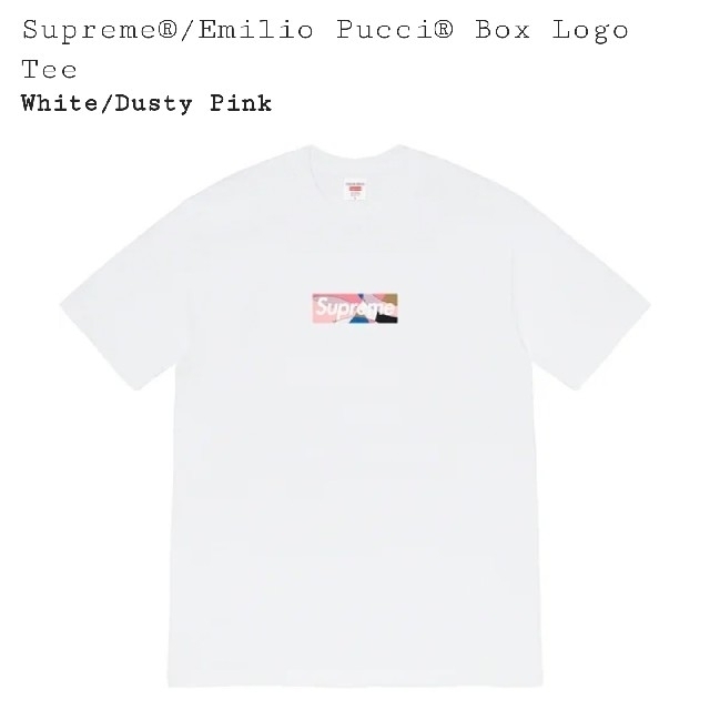 Supreme(シュプリーム)のSupreme Emilio Pucci Box Logo Tee L メンズのトップス(Tシャツ/カットソー(半袖/袖なし))の商品写真