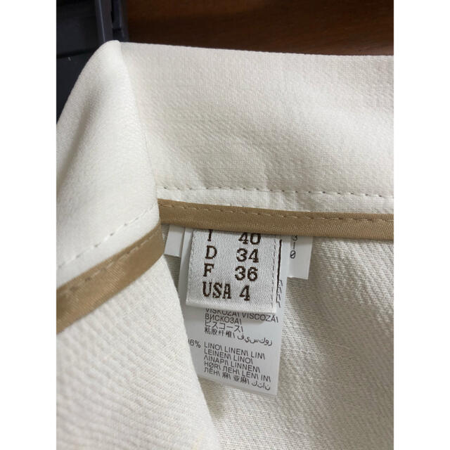 BRUNELLO CUCINELLI(ブルネロクチネリ)のリバー様専用　ブルネロクチネリ　ワイドパンツ　40 白 レディースのパンツ(カジュアルパンツ)の商品写真