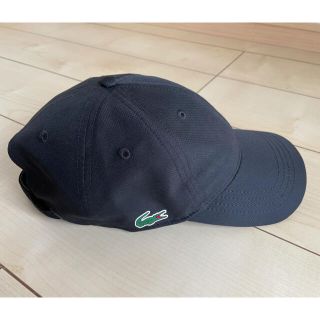 ラコステ(LACOSTE)のラコステ　スポーツキャップ　ブラック（美品）(キャップ)