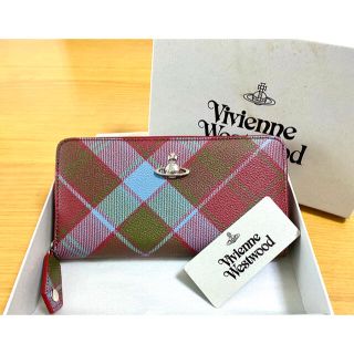 ヴィヴィアンウエストウッド(Vivienne Westwood)の【新品未使用】VivienneWestwood  ラウンドzip レザー長財布 (財布)