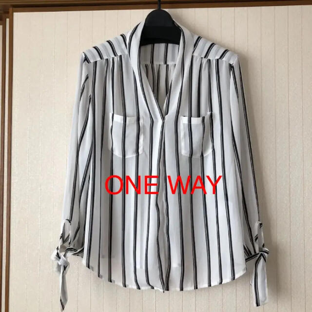 one*way(ワンウェイ)のONE WAY  シフォン　ブラウス レディースのトップス(シャツ/ブラウス(長袖/七分))の商品写真