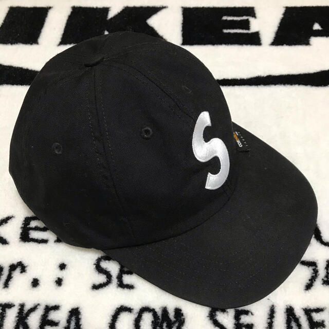 supreme 18aw s logo cap 黒