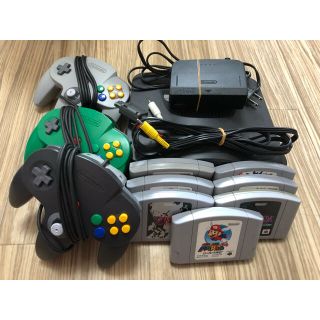 ニンテンドウ64(NINTENDO 64)のニンテンドー64 本体カセット　セット(家庭用ゲーム機本体)