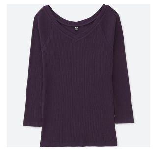 ユニクロ(UNIQLO)のユニクロ　七分丈リブトップス(Tシャツ(長袖/七分))