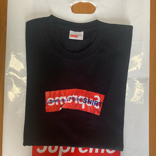 黒M Supreme comme des garcons box logo