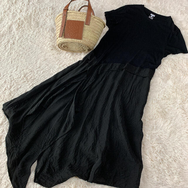 LOEWE - LOEWE♡ロエベ SATIN&JERSEYTシャツドレスの通販 by LOEWE - LOEWE♡ロエベ SATIN&JERSEYTシャツドレスの通販 by