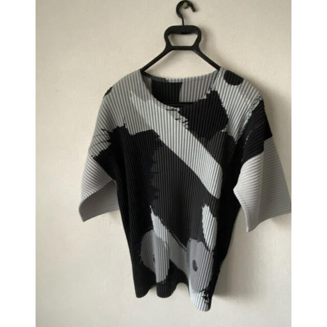 ISSEY MIYAKE(イッセイミヤケ)のオムプリッセ　イッセイミヤケ　Big Brash Tシャツ　サイズ2 メンズのトップス(Tシャツ/カットソー(半袖/袖なし))の商品写真