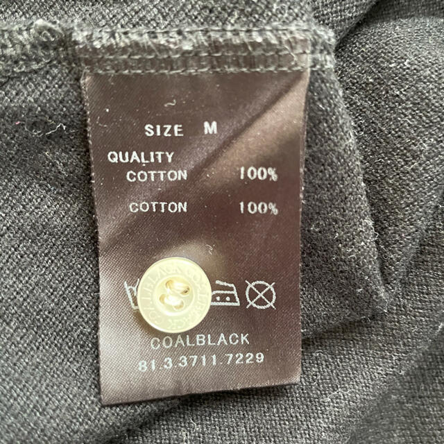 COALBLACK(コールブラック)のCoal Black  コールブラック　ポロシャツ　M ブラック メンズのトップス(ポロシャツ)の商品写真