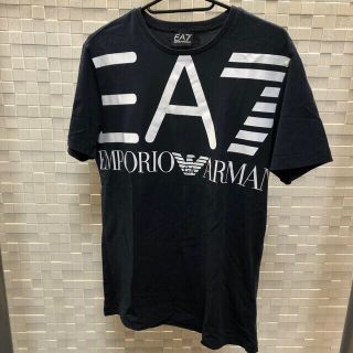 エンポリオアルマーニ(Emporio Armani)の[美品]EA7エンポリオアルマーニ　Tシャツ　Sサイズ　紺×白(Tシャツ/カットソー(七分/長袖))