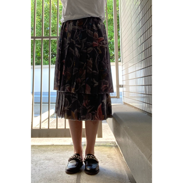 メール便可 2セットまで DRIES VAN NOTEN ツイード フレアスカート