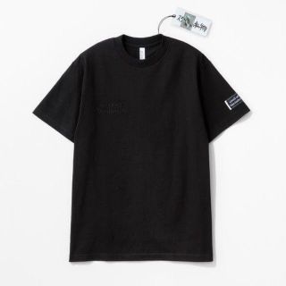 コモリ(COMOLI)のennoy スタイリスト私物　同色反転右胸刺繍Tシャツ 黒　Lサイズ(Tシャツ/カットソー(半袖/袖なし))