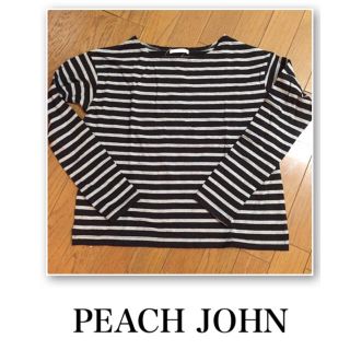 ピーチジョン(PEACH JOHN)の新品タグ付き♡PEACH JOHN♡ボーダーTシャツ(Tシャツ(長袖/七分))