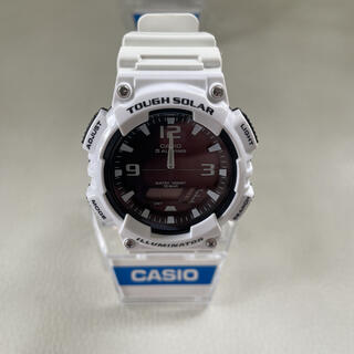 カシオ(CASIO)のカシオ　タフソーラー　ホワイト(腕時計(アナログ))