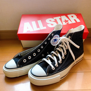 コンバース(CONVERSE)の【未使用】コンバース ALL STAR HI 日本製　ブラックデニム(スニーカー)
