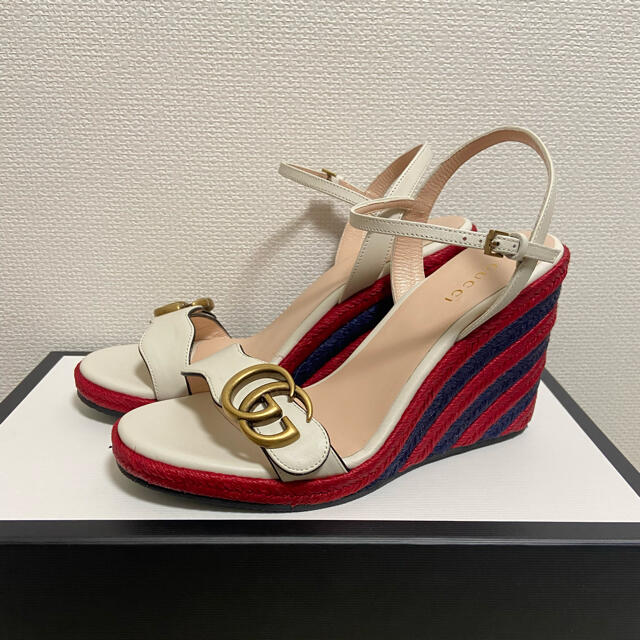 特別訳あり特価】 Gucci - グッチ☆エスパドリーユ サンダル ウェッジ