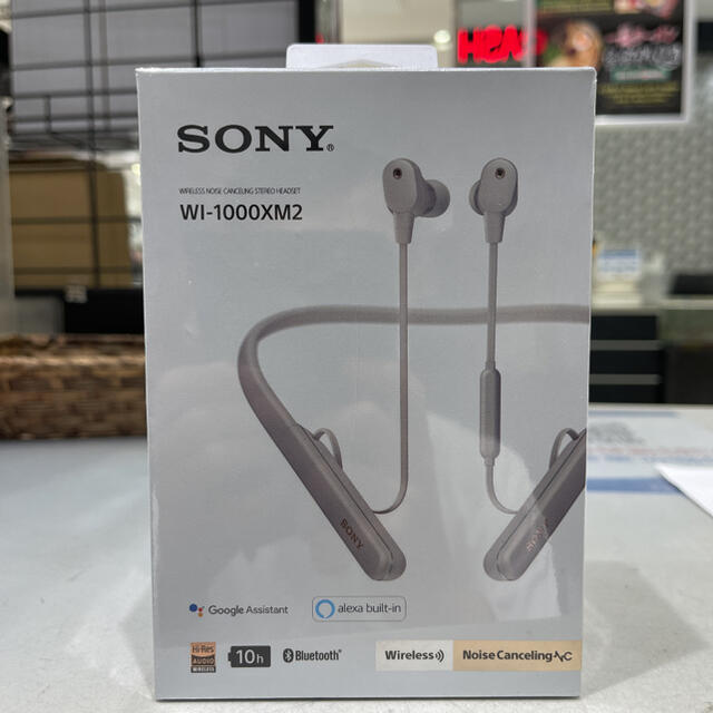 SONY(ソニー)のワイヤレスノイズキャンセリングステレオヘッドセット WI-1000XM2（S）  スマホ/家電/カメラのオーディオ機器(ヘッドフォン/イヤフォン)の商品写真