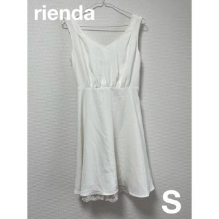 リエンダ(rienda)のrienda リエンダ　ワンピース　膝丈　バックリボン(ひざ丈ワンピース)