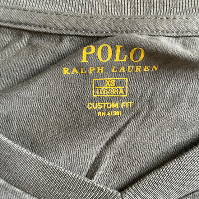 POLO RALPH LAUREN(ポロラルフローレン)のポロ　ラルフローレン　VネックTシャツ　レディース　XS レディースのトップス(Tシャツ(半袖/袖なし))の商品写真