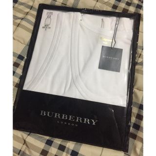 バーバリー(BURBERRY)のバーバリー  紳士 下着  ランニング  ホワイト メンズ 1枚(その他)