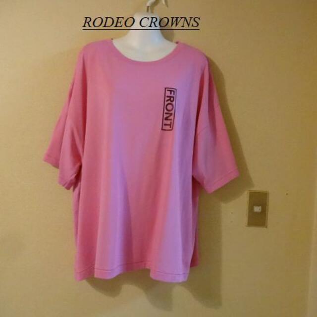 RODEO CROWNS(ロデオクラウンズ)のタグ付き未使用RODEO CROWNSロデオ♡F&B BOXワイドTシャツ レディースのトップス(Tシャツ(長袖/七分))の商品写真