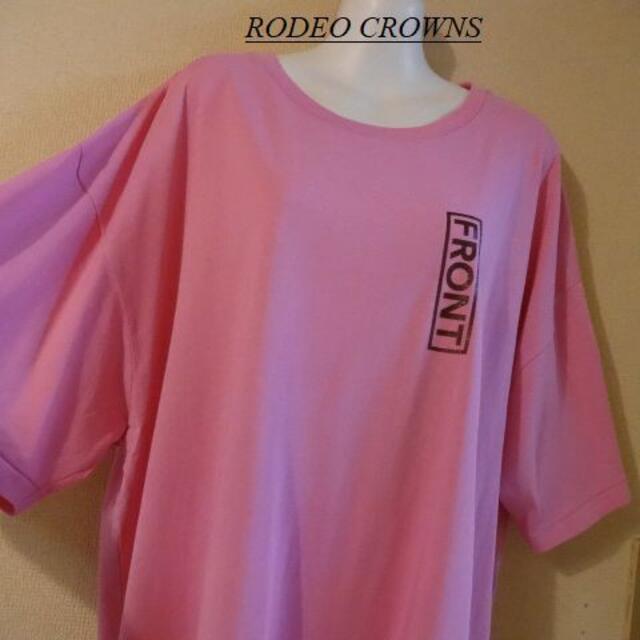 RODEO CROWNS(ロデオクラウンズ)のタグ付き未使用RODEO CROWNSロデオ♡F&B BOXワイドTシャツ レディースのトップス(Tシャツ(長袖/七分))の商品写真