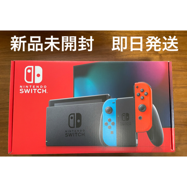 Nintendo Switch JOY-CON(L) ネオンブルー/(R) ネオ エンタメ/ホビーのゲームソフト/ゲーム機本体(家庭用ゲーム機本体)の商品写真