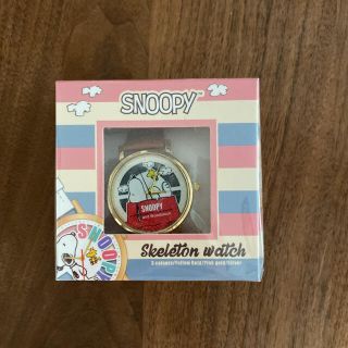 スヌーピー(SNOOPY)のSNOOPY スヌーピー　スケルトンウォッチ　腕時計(キャラクターグッズ)