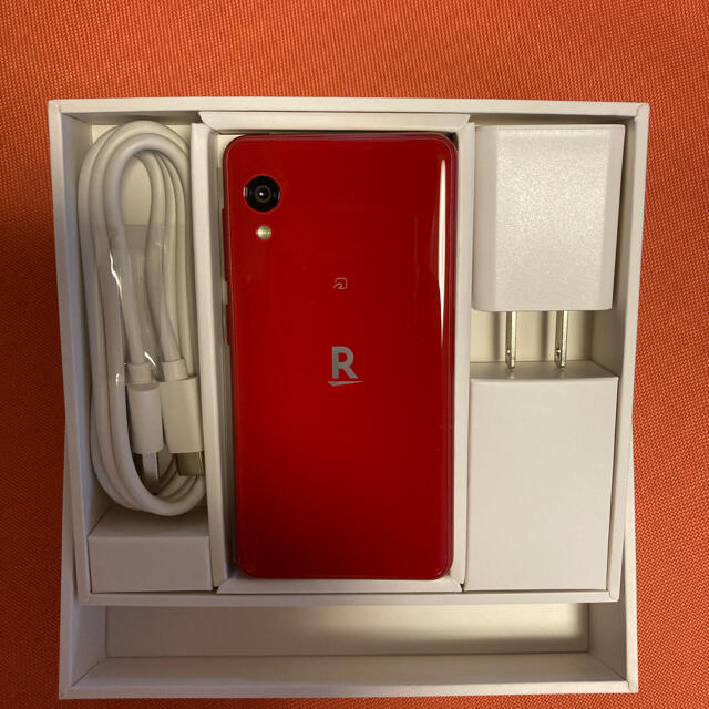 モバイル　Rakuten Mini クリムゾンレッドスマートフォン本体