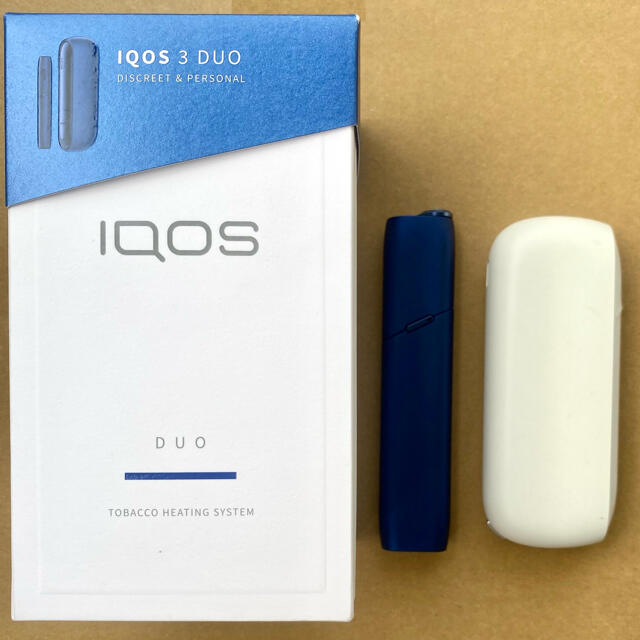 IQOS(アイコス)の【華様専用】iQOS 3 DUO＋3 MULTI ステラブルー＋DUO白充電器　 メンズのファッション小物(タバコグッズ)の商品写真