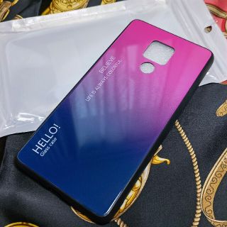 ファーウェイ(HUAWEI)のHuawei Mate20X 背面艶塗装 ガラスケース 新品(Androidケース)