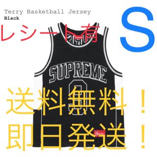 シュプリーム(Supreme)の【新品タグ付】supreme Terry Basketball Jersey 黒(タンクトップ)